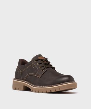 Derbies casual à semelle crantée homme - Relife vue2 - RELIFE - GEMO