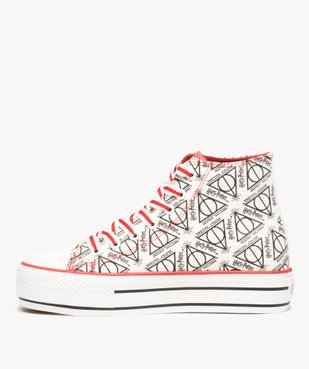 Baskets femme montantes imprimées - Harry Potter vue3 - HARRY POTTER - GEMO