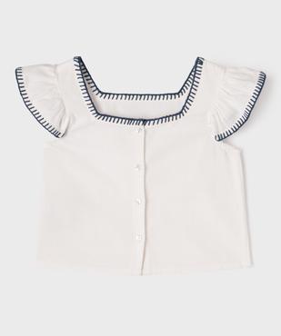 Chemise avec manches à volants fille vue4 - GEMO (ENFANT) - GEMO