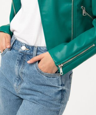 Jean "Wide leg" taille haute coloris délavé femme vue2 - GEMO(FEMME PAP) - GEMO