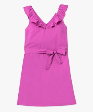 Robe femme en coton avec volant sur le col vue4 - GEMO(FEMME PAP) - GEMO