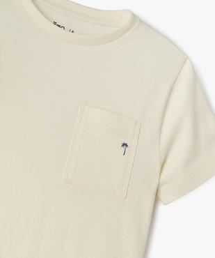 Tee-shirt manches courtes avec poche poitrine imprimée garçon vue2 - GEMO (ENFANT) - GEMO