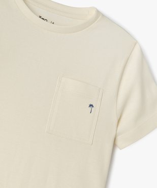 Tee-shirt manches courtes avec poche poitrine imprimée garçon vue2 - GEMO (ENFANT) - GEMO