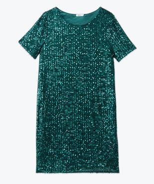 Robe de soirée à manches courtes avec sequins femme vue5 - GEMO(FEMME PAP) - GEMO