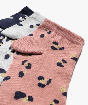Chaussettes ultra courtes à motif pailletés femme (lot de 3) vue4 - GEMO(HOMWR FEM) - GEMO