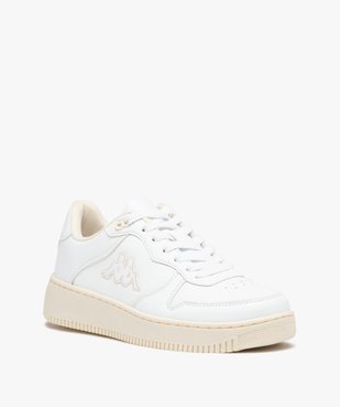 Baskets femme unies style rétro à lacets - Kappa vue2 - KAPPA - GEMO