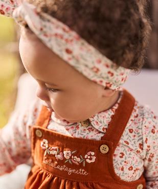Ensemble 3 pièces bébé fille robe, body et bandeau - LuluCastagnette vue5 - LULUCASTAGNETTE - GEMO
