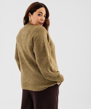 Pull col rond grande taille femme vue3 - GEMO 4G GT - GEMO
