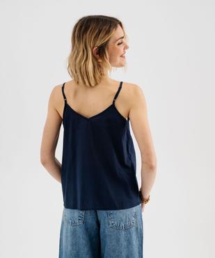 Débardeur à fines bretelles en coton femme vue3 - GEMO(FEMME PAP) - GEMO