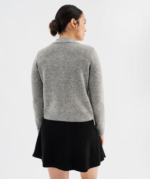 Gilet col lavallière femme vue3 - GEMO(FEMME PAP) - GEMO