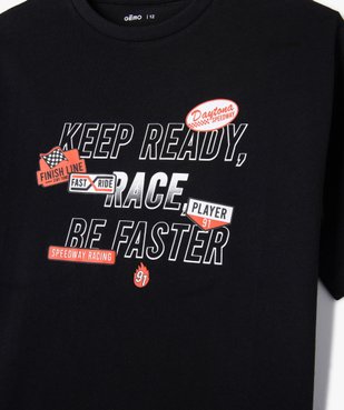 Tee-shirt à manches courtes avec inscription Formule 1 garçon vue2 - GEMO 4G GARCON - GEMO