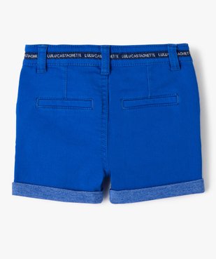 Bermuda bébé garçon extensible - LuluCastagnette vue3 - LULUCASTAGNETTE - GEMO