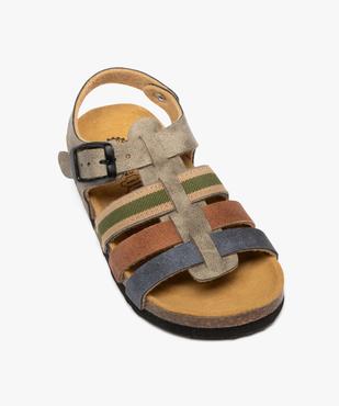 Sandales multibrides à semelle intérieure cuir ergonomique garçon vue5 - BUGGY GEMO FOR GOOD - GEMO