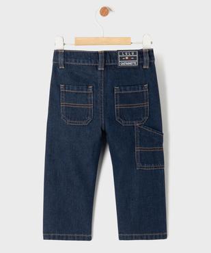 Jean coupe droite en coton bébé garçon LuluCastagnette vue3 - LULUCASTAGNETTE - GEMO