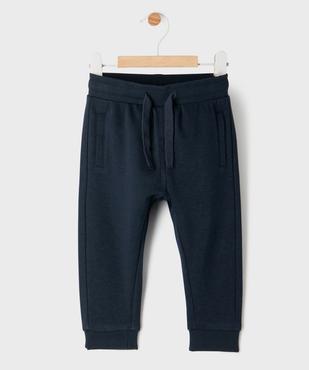 Pantalon de jogging avec ceinture bord-côte bébé garçon vue4 - GEMO 4G BEBE - GEMO