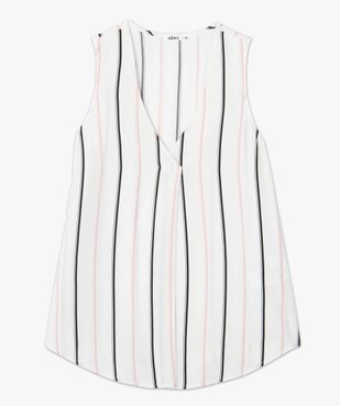 Blouse femme sans manches avec col V vue4 - GEMO(FEMME PAP) - GEMO