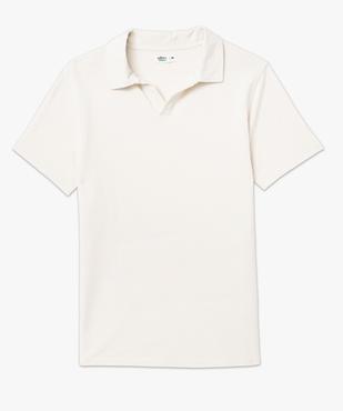 Polo à manches courtes en maille texturée homme vue4 - GEMO 4G HOMME - GEMO