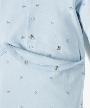 Pyjama bébé à motifs fruits exotiques fermeture pont dos vue2 - GEMO(BB COUCHE) - GEMO