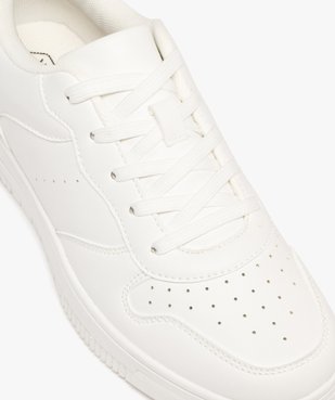 Baskets femme unies à lacets style rétro avec dessus perforé vue7 - 5 MILES - GEMO