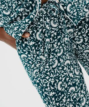 Pantalon de pyjama fluide femme vue2 - GEMO 4G FEMME - GEMO