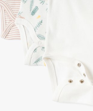 Body bébé sans manches imprimé (lot de 3) vue2 - GEMO 4G BEBE - GEMO
