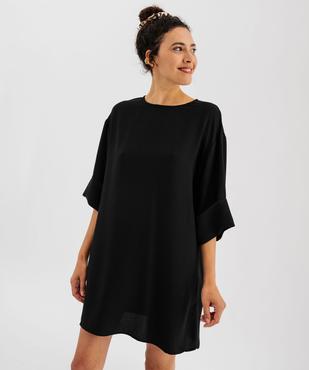Robe en maille texturée femme vue3 - GEMO 4G FEMME - GEMO