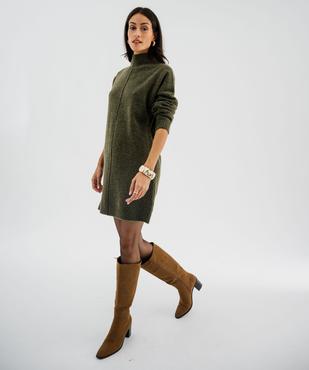 Robe pull à col montant femme vue5 - GEMO(FEMME PAP) - GEMO