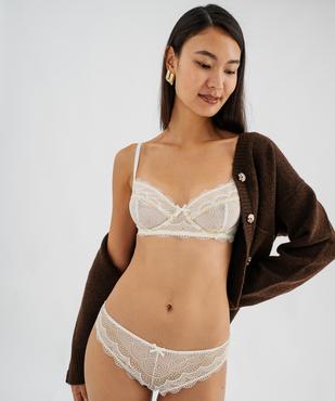 Soutien-gorge à armatures forme corbeille en dentelle vue5 - GEMO(HOMWR FEM) - GEMO