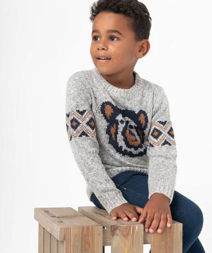Pull garçon jacquard motif ours vue1 - GEMO (ENFANT) - GEMO