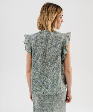 Blouse sans manches avec volants aux emmanchures femme vue3 - GEMO(FEMME PAP) - GEMO