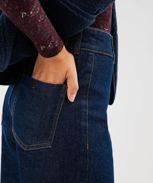 Jean wide leg cropped en denim brut femme vue5 - GEMO 4G FEMME - GEMO