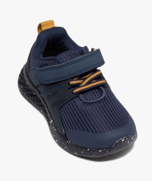 Baskets garçon jogger unies en mesh vue5 - GEMO 4G GARCON - GEMO