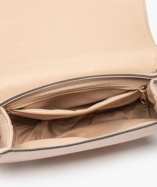 Sac femme forme demi-lune avec large rabat vue3 - GEMO (ACCESS) - GEMO