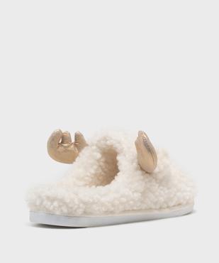 Chaussons mules en forme de renne femme vue4 - GEMO 4G FEMME - GEMO
