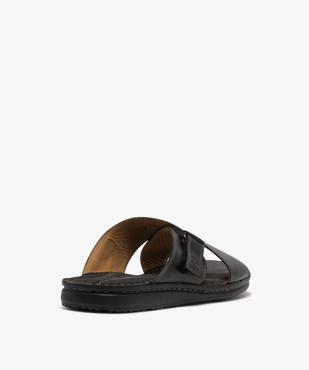 Mules en cuir à semelle intérieure moelleuse homme - Pierre Cardin vue5 - PIERRE CARDIN D - GEMO