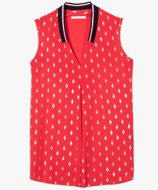 Débardeur femme à motifs et col V sportswear vue4 - GEMO(FEMME PAP) - GEMO