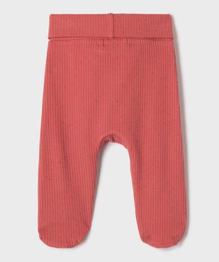Pantalon à pieds et ceinture élastique en jersey bébé fille (lot de 2) vue3 - GEMO 4G BEBE - GEMO