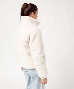 Blouson matelassé en sherpa femme vue4 - GEMO 4G FEMME - GEMO