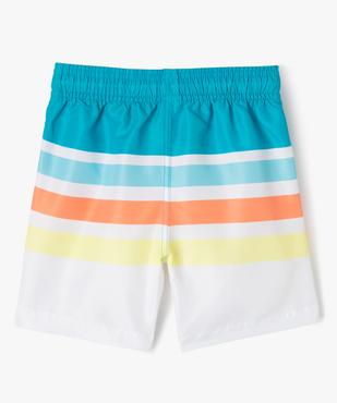 Short de bain à rayures garçon vue3 - GEMO 4G GARCON - GEMO