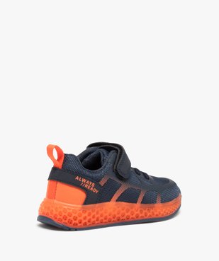 Baskets garçon running à lacets élastiques et scratch vue4 - GEMO 4G GARCON - GEMO