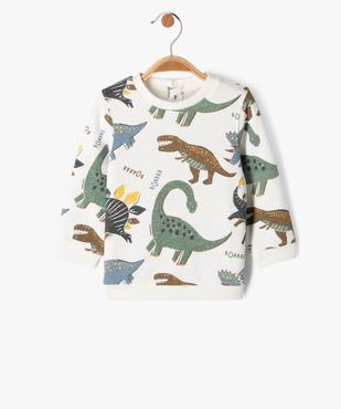 Sweat molletonné avec motif dinosaure bébé garçon vue1 - GEMO 4G BEBE - GEMO