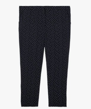 Pantacourt femme grande taille fluide à petits motifs vue1 - GEMO (G TAILLE) - GEMO