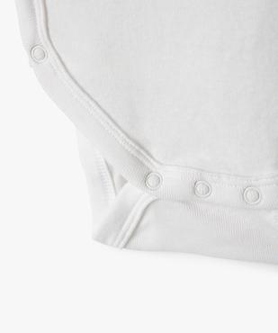 Body bébé à manches longues ouverture croisée uni (lot de 3) vue2 - GEMO 4G BEBE - GEMO