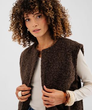 Gilet sans manches coupe oversize femme vue2 - GEMO(FEMME PAP) - GEMO