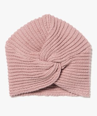 Bonnet bébé fille en maille torsadée vue1 - GEMO(BB COUCHE) - GEMO