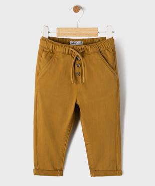 Pantalon chino avec taille ajustable bébé garçon vue1 - GEMO(BEBE DEBT) - GEMO