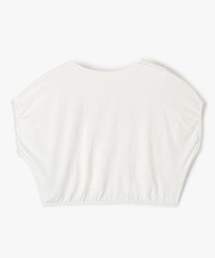 Tee-shirt fille imprimé à coupe courte et loose vue3 - GEMO (ENFANT) - GEMO