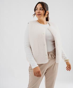 Gilet sans manches réversible femme grande taille vue1 - GEMO 4G GT - GEMO