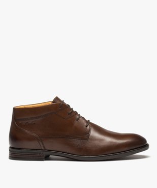 Boots hommes unies et en cuir à lacets - Pierre Cardin vue2 - PIERRE CARDIN D - GEMO
