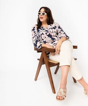 Blouse manches longues en viscose fleurie femme grande taille vue5 - GEMO (G TAILLE) - GEMO